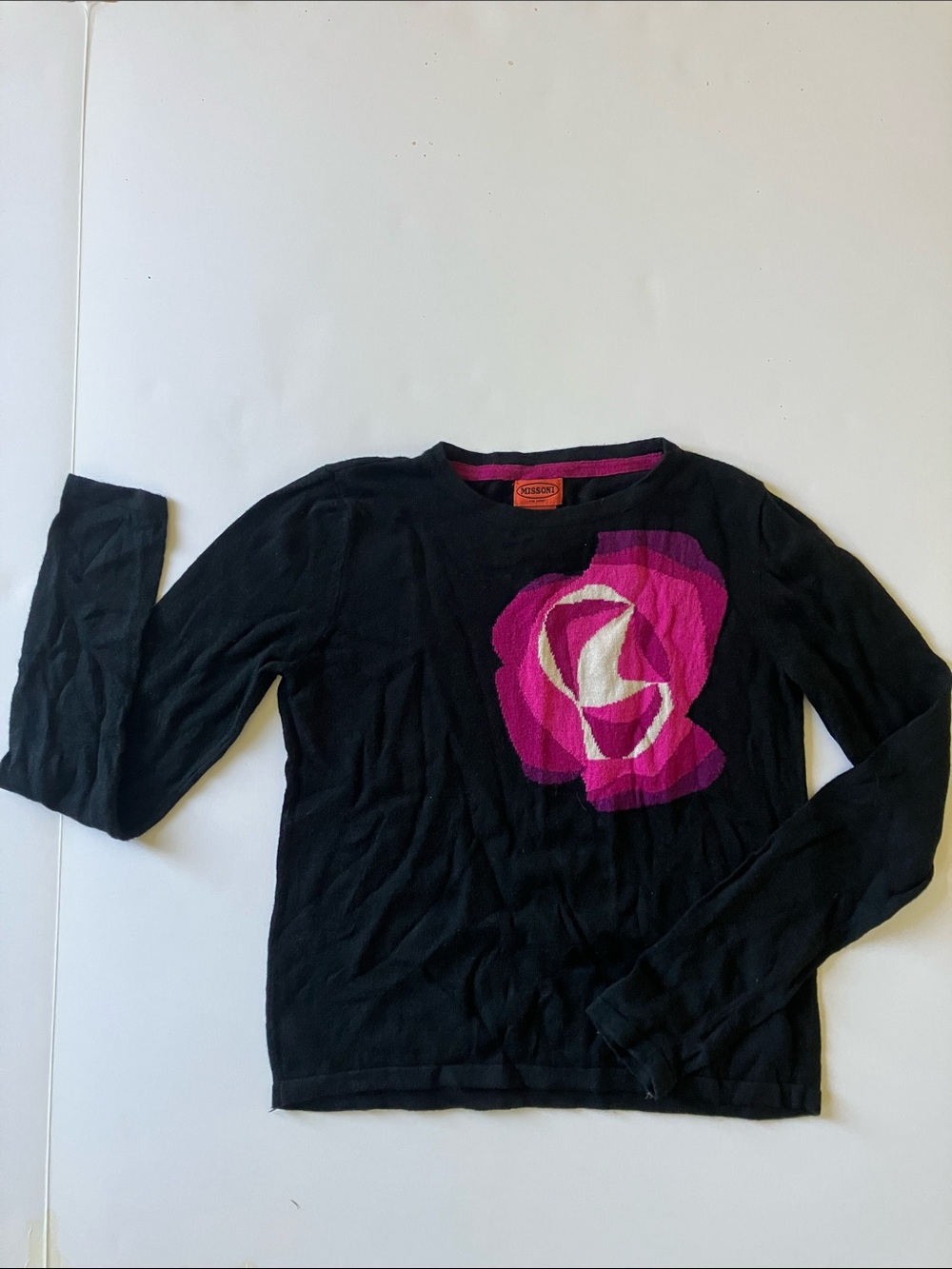 Girls MISSONI for Target rose pullover sweater L large 10 11 12